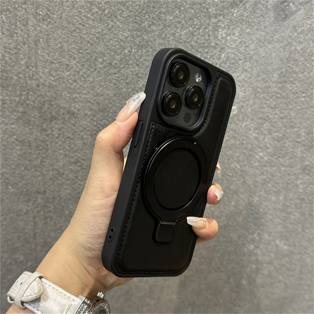 NONED Ring Stand Magnetic Case for iPhone 16 Pro Max