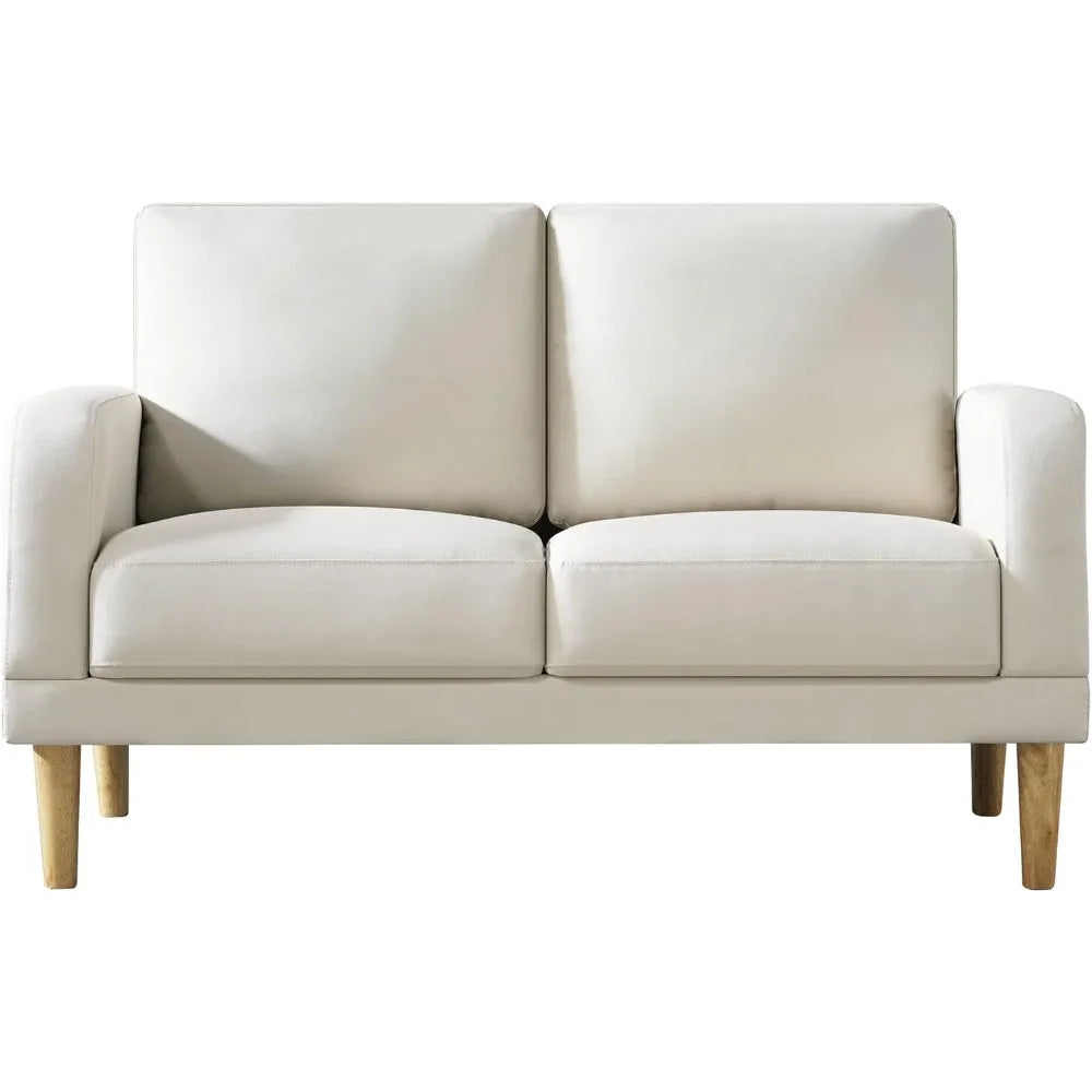 HUANZHUANG Compact Mini Love Seat Sofa For Small Spaces
