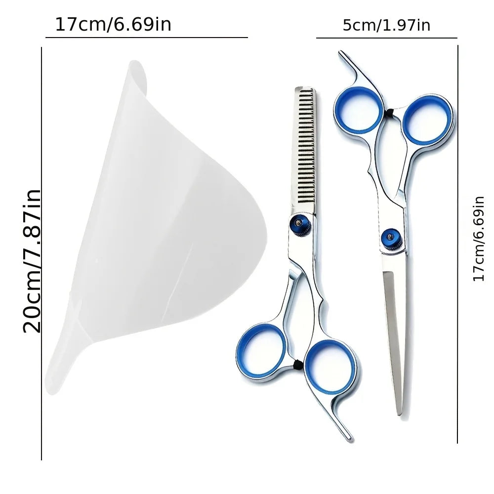 Professional Hair Cutting Scissors Set With Thinning Shears