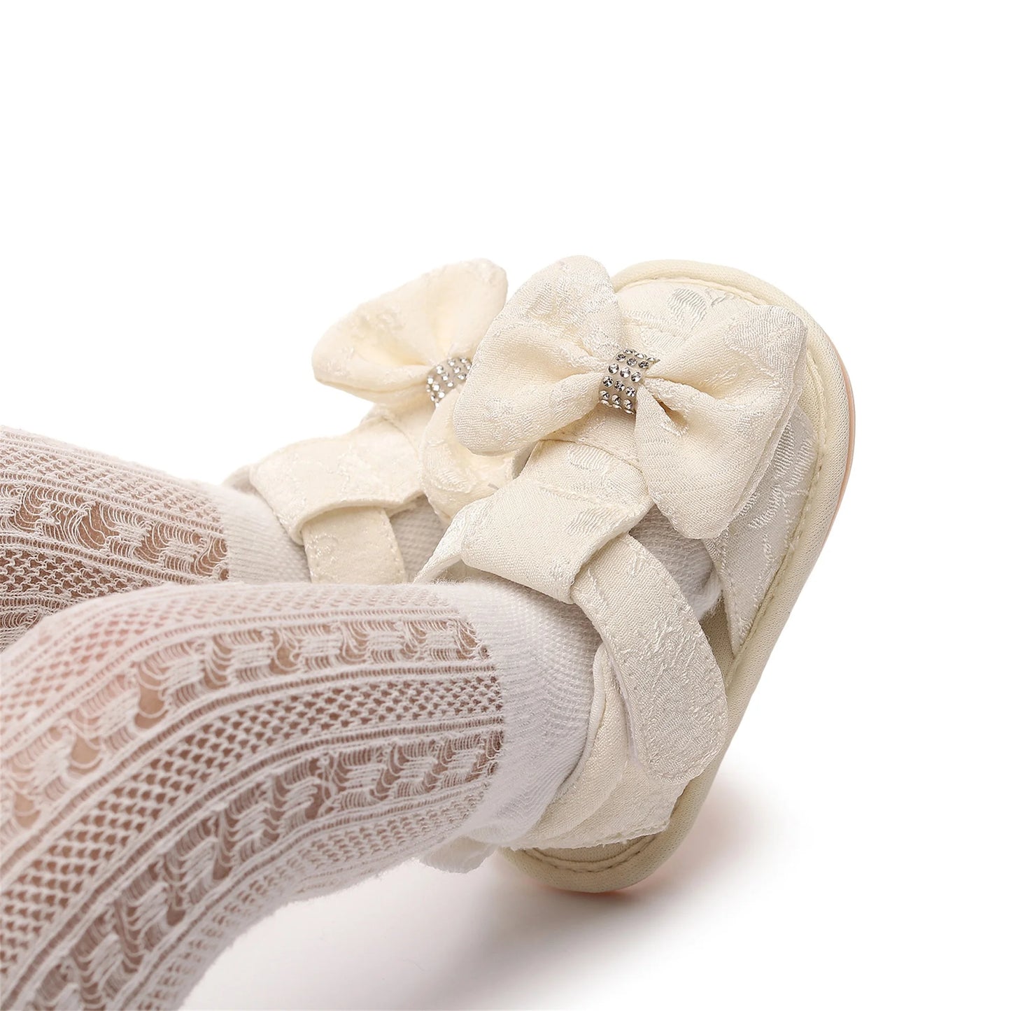 Cute Baby Sandals With Bow Detail Non-Slip Sole