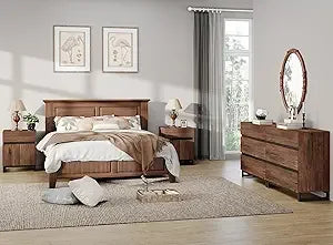 MKDK Dresser And Nightstand Set 3 Piece Bedroom Storage Solution