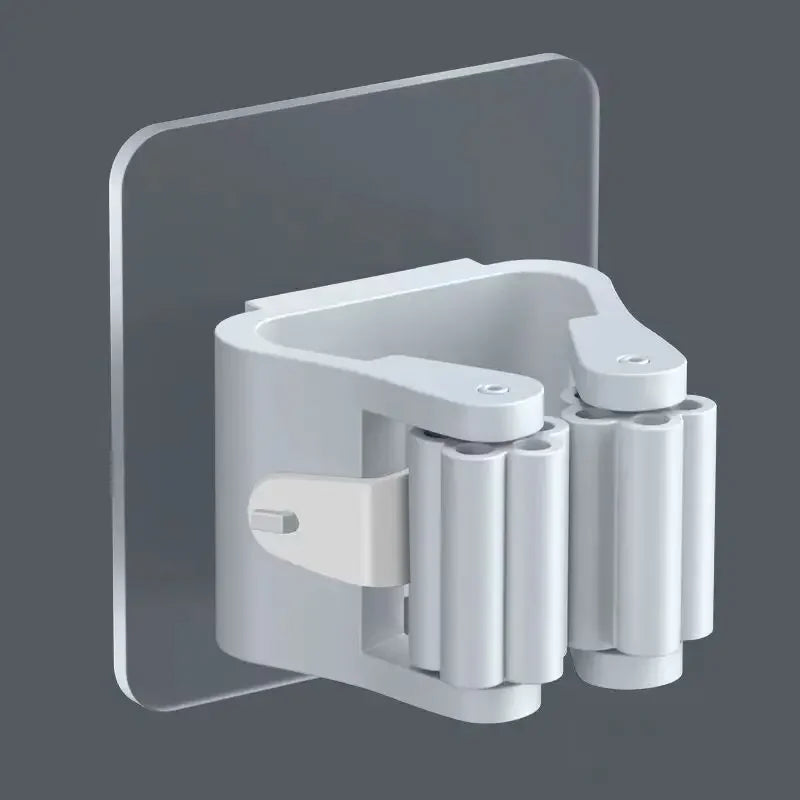 Adhesive Wall Hooks Mop Rack Broom Hanger Organizer