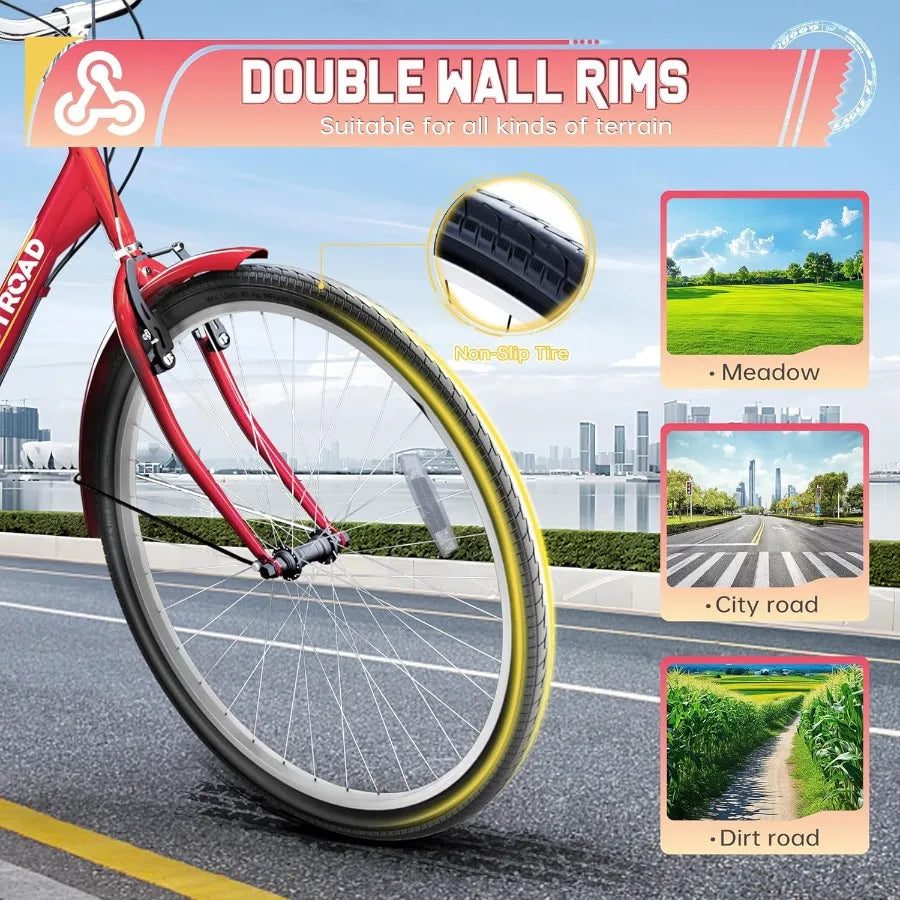 Universal Three Wheel Tricycle for Seniors with Basket