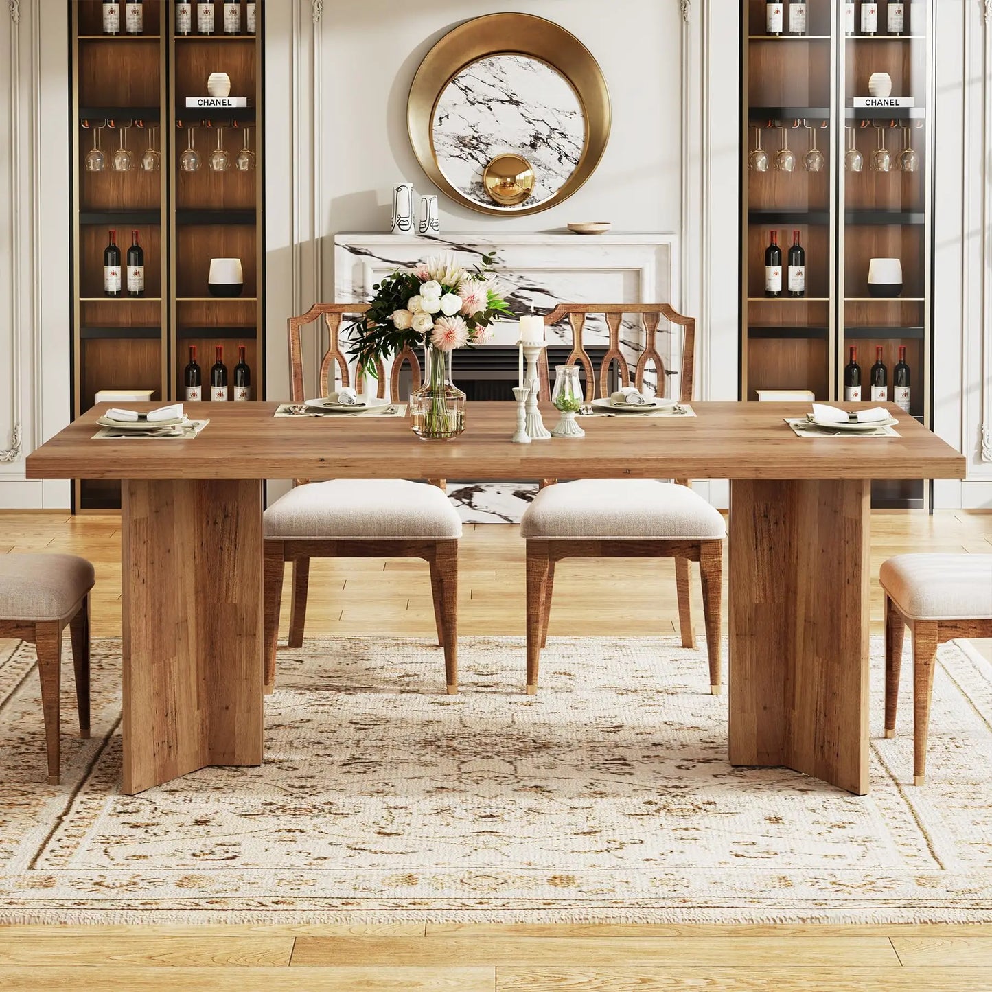 Tribesigns Dining Table With Large Tabletop For Everyday Family Dining