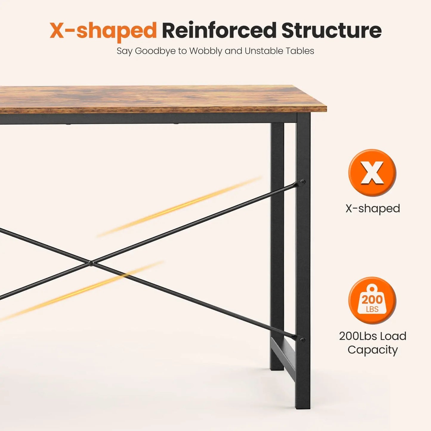 JHK Computer Desk With Drawers For Study Office Gaming