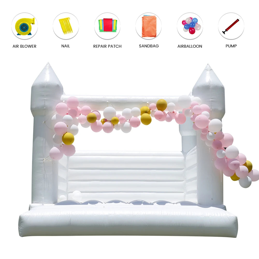 RTS Inflatable Giant Bounce House Castle For Kids Parties