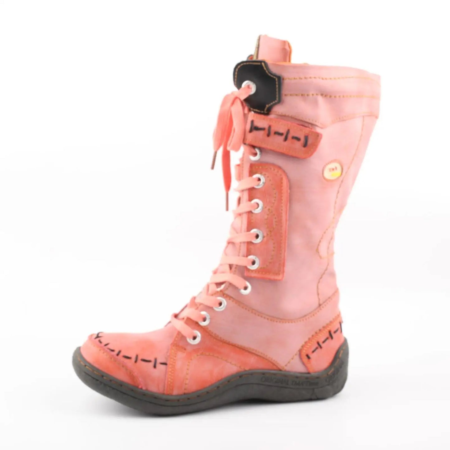 TMA EYES Warm Leather Boots For Women Hand Stitching