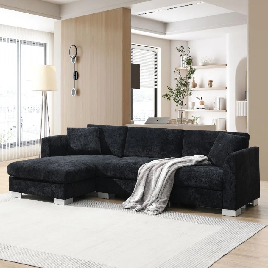 Hign Concerned Modern Cloud Sectional Sofa L Shaped Couch