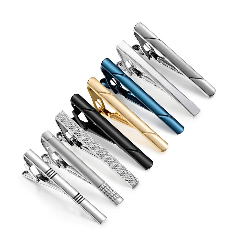 Tie Clips Set With Gift Box For Wedding Gifts Cufflinks