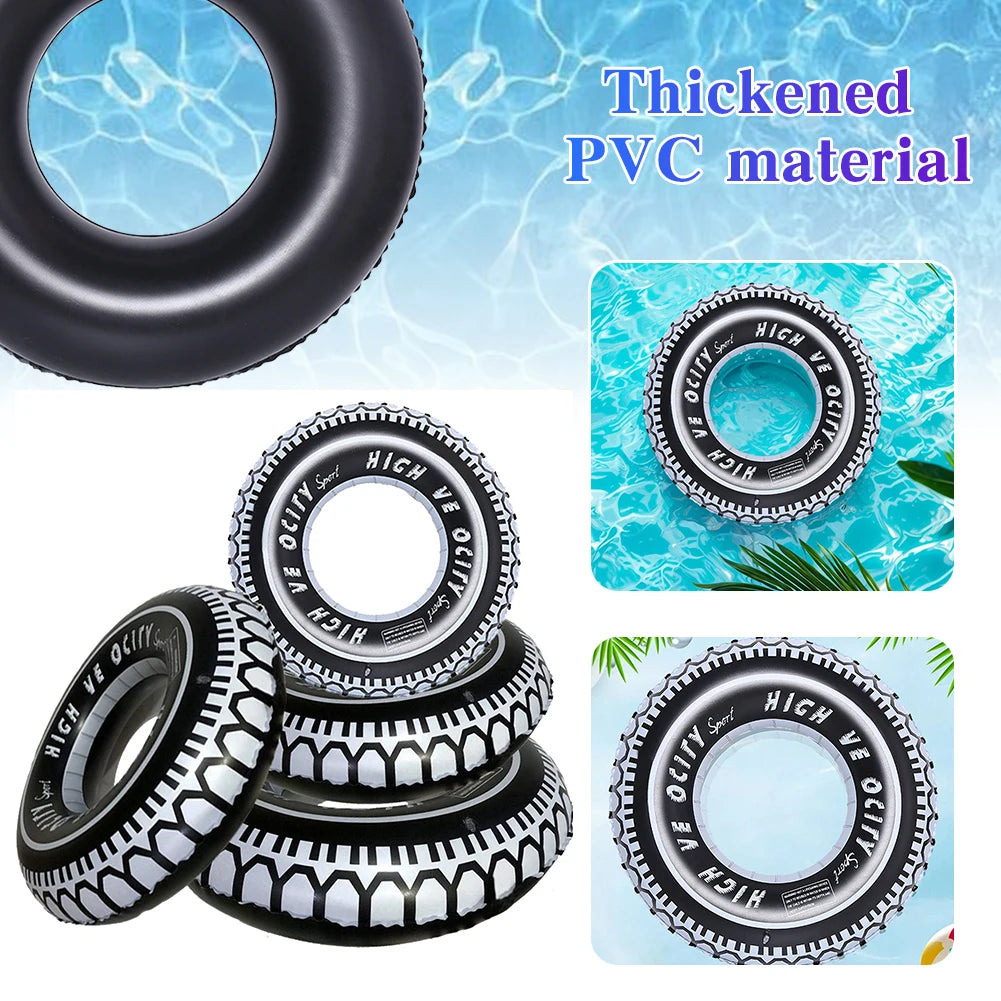 Shunmaii Inflatable Pool Float Tire Ring For Teens Beach