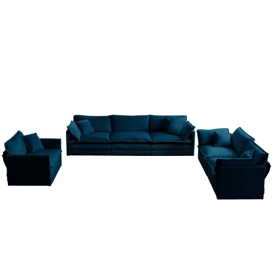 Hign-Concerned Modern Sofa Couch 3 Piece Sectional Set