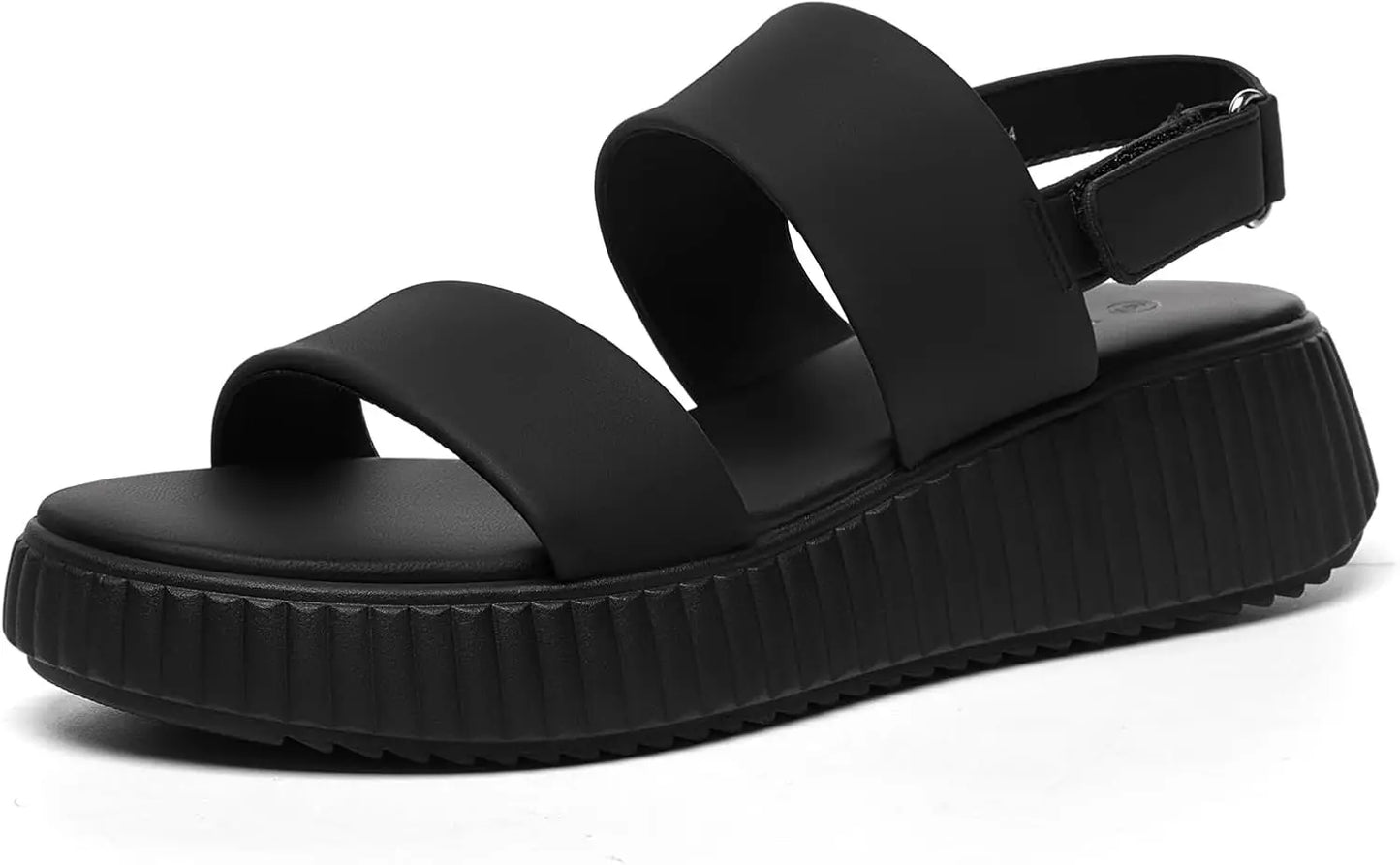Women's Platform Sandals with Open Toe Ankle Strap Adjustable Wedge