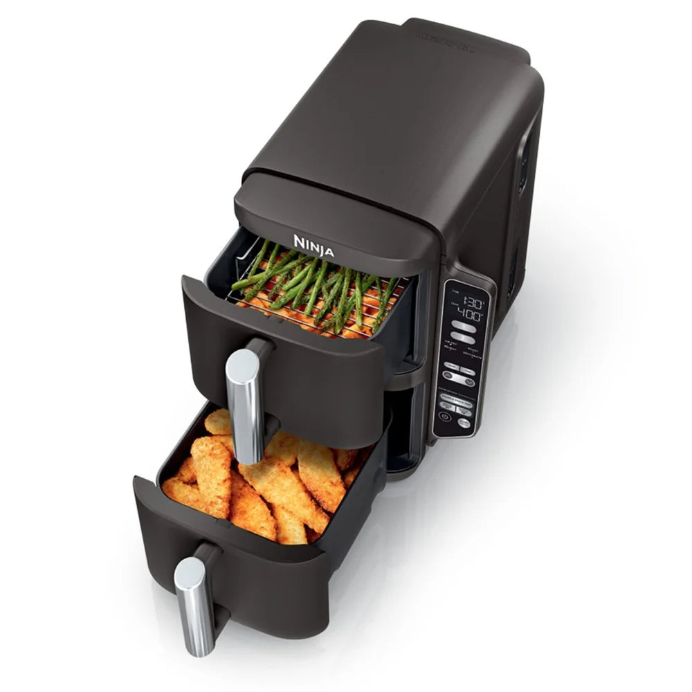 XMSJ 4in1 Double Basket Air Fryer Removable Racks