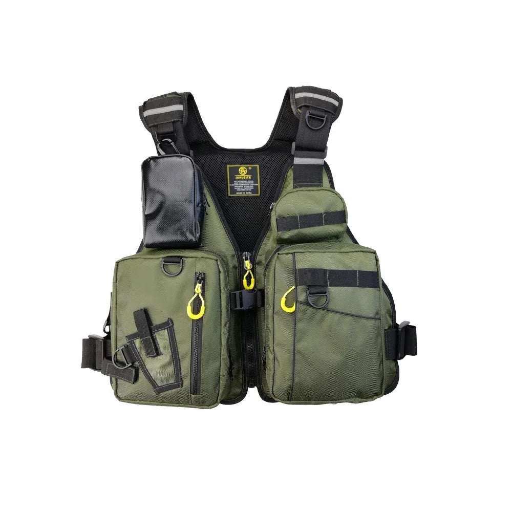 NONECN Outdoor Fishing Life Jacket Vest With Pockets For Safety