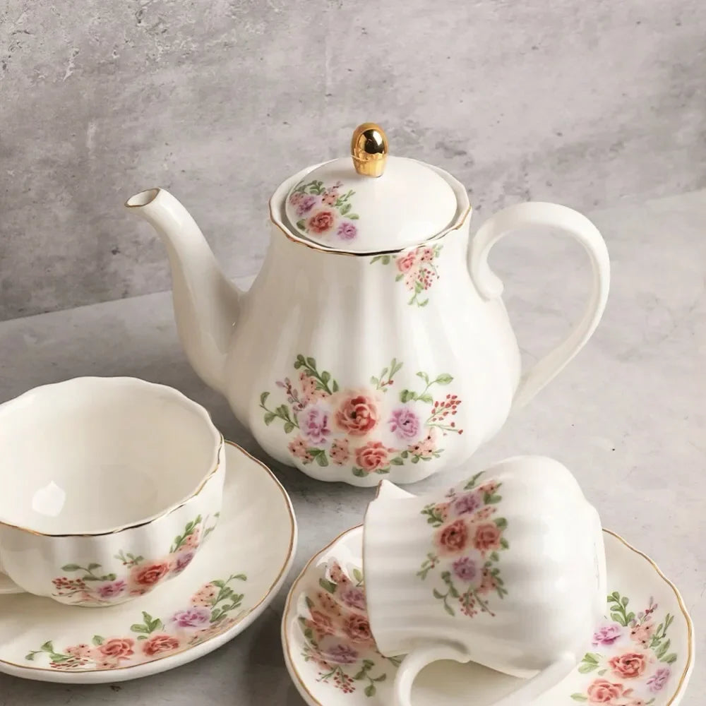 XMSJ Tea Sets British Royal Series Elegant Service For Six