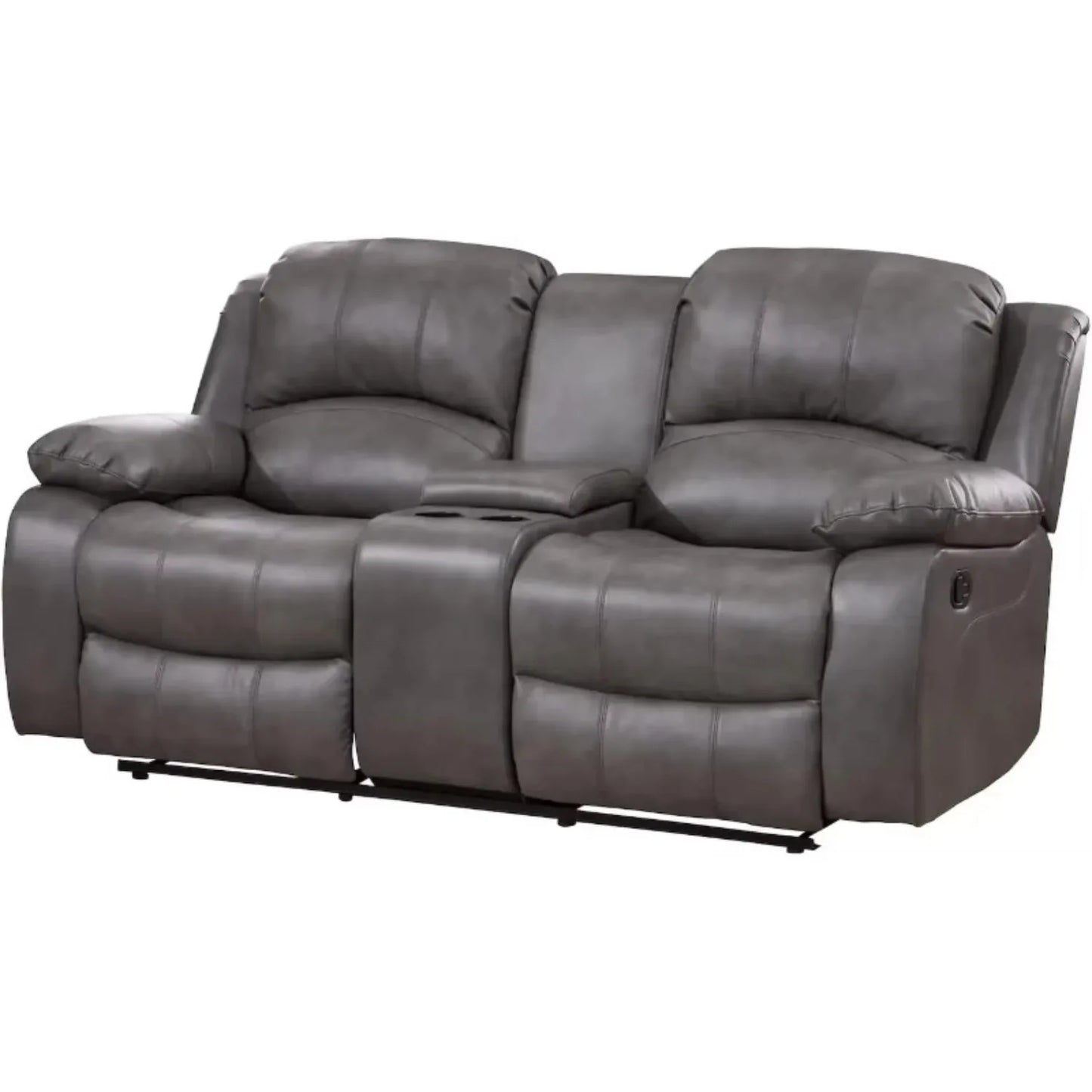 Leather Air Reclining Sofa Loveseat Set For Living Room Furniture