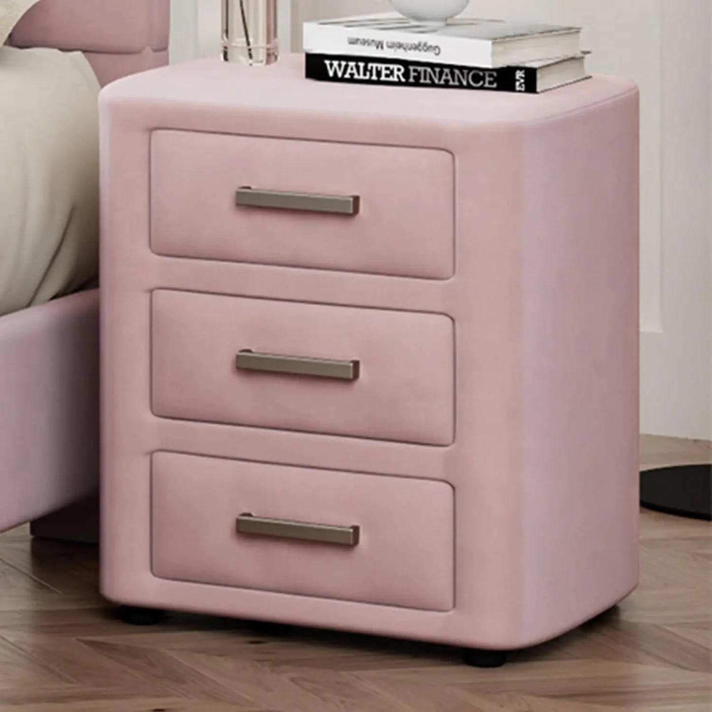 Princess Bedroom 3 Piece Velvet Upholstered Bed Set