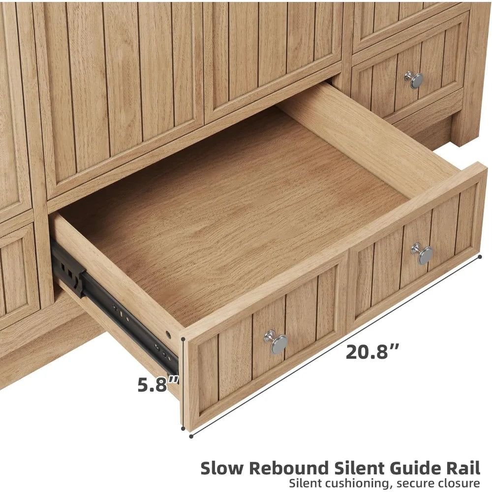 Huanzhuang Modern Wood Bathroom Vanity With Sink Cabinet