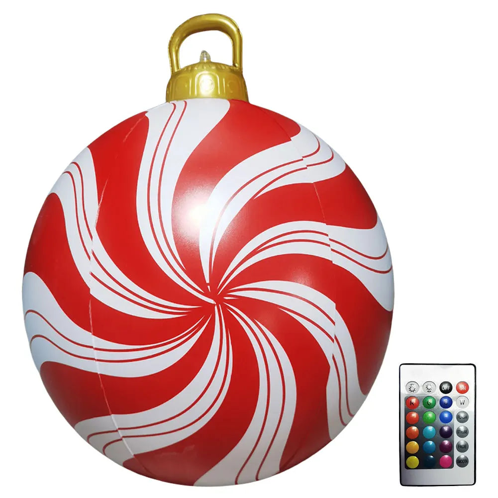 VAKIN Inflatable Christmas Ball With Lights And Remote