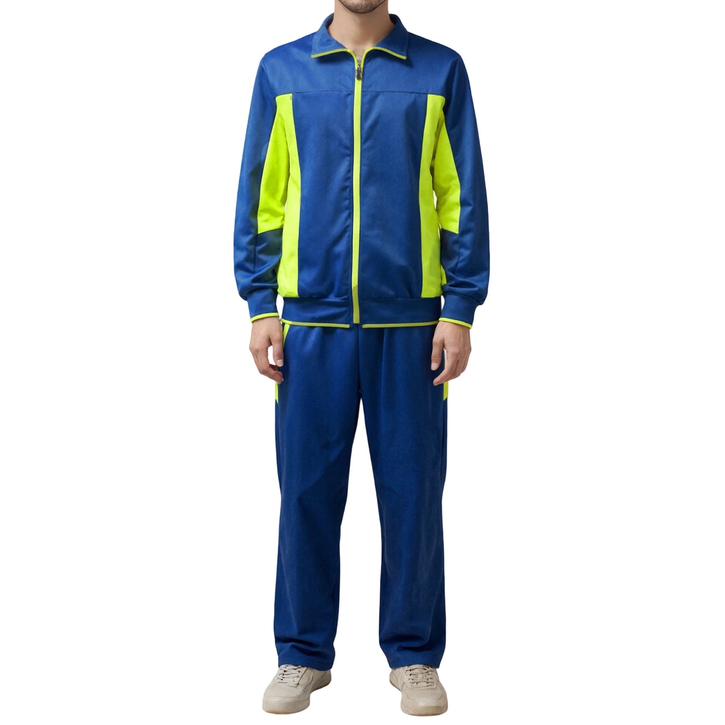 Men's 2 Piece Tracksuit Set With Long Sleeve Sweatshirt