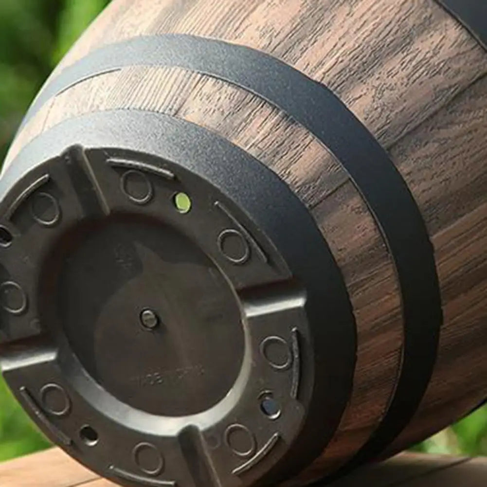 Rustic Farmhouse Whiskey Barrel Planter Plastic Flower Pot With Drainage
