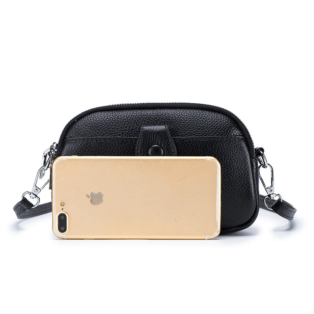 NONECN Women's Crossbody Bag PU Leather Wallet Zipper