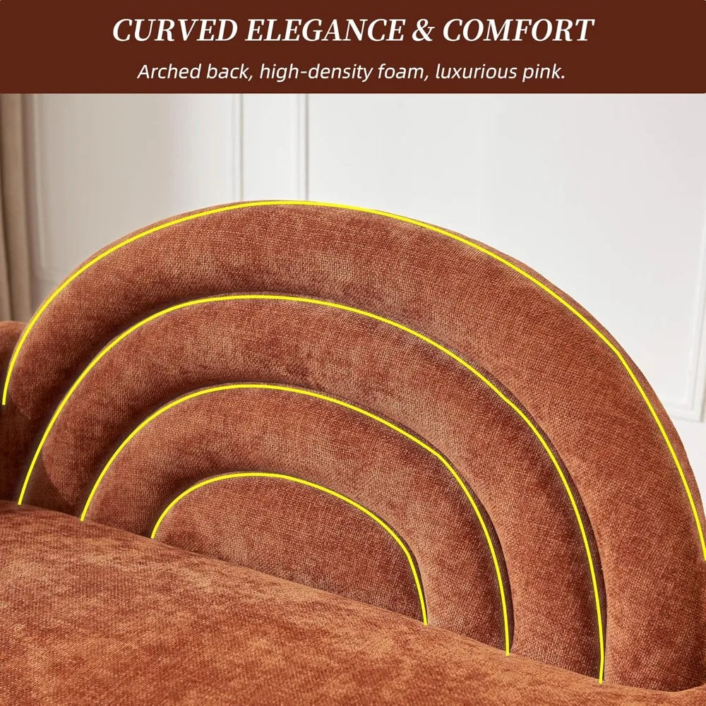 Indoor Chaise Lounge Chair With Right Armrest Upholstered Sofa Bed