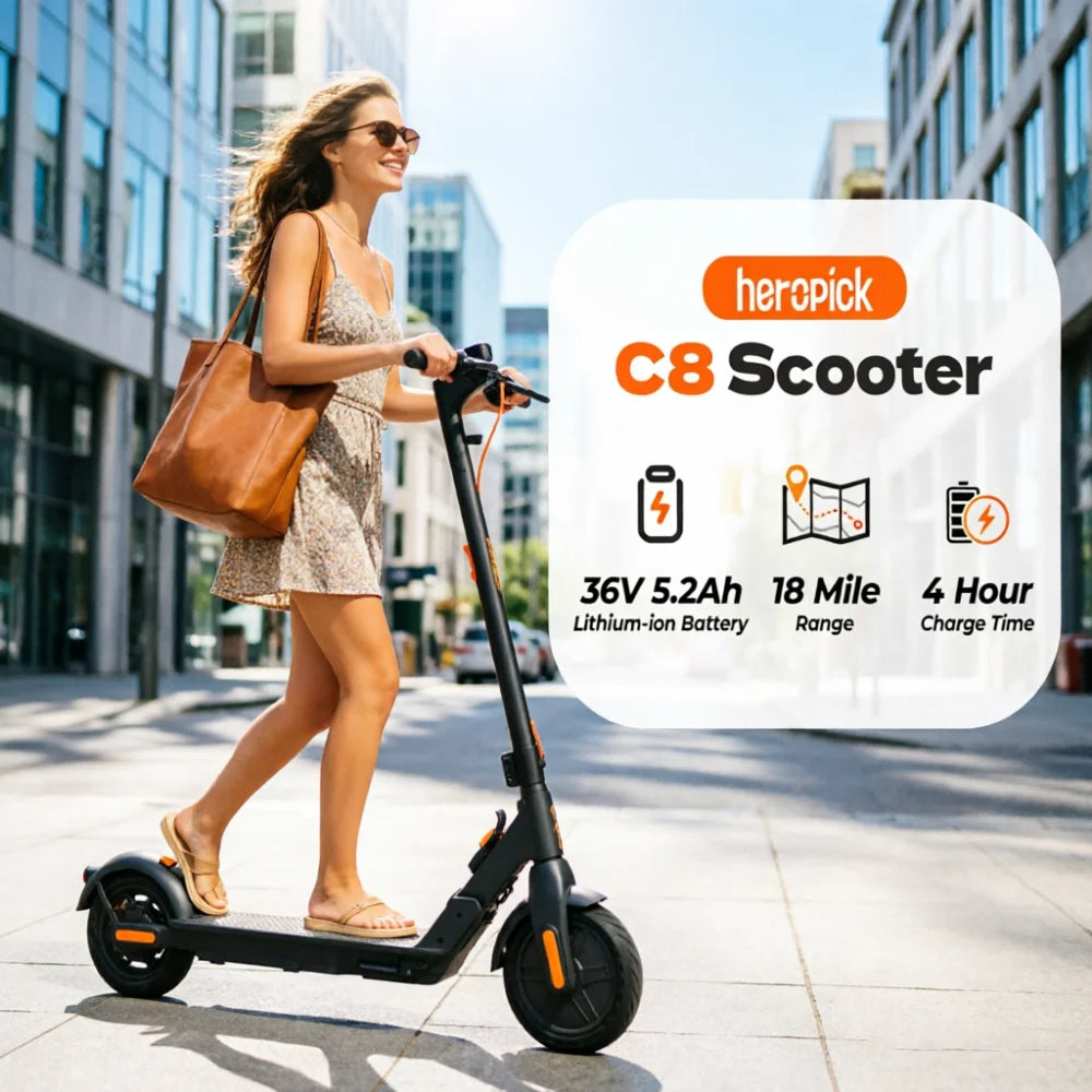 HeroPick C8 350W Folding Electric Scooter For Adults