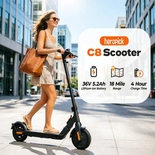 HeroPick C8 350W Folding Electric Scooter For Adults