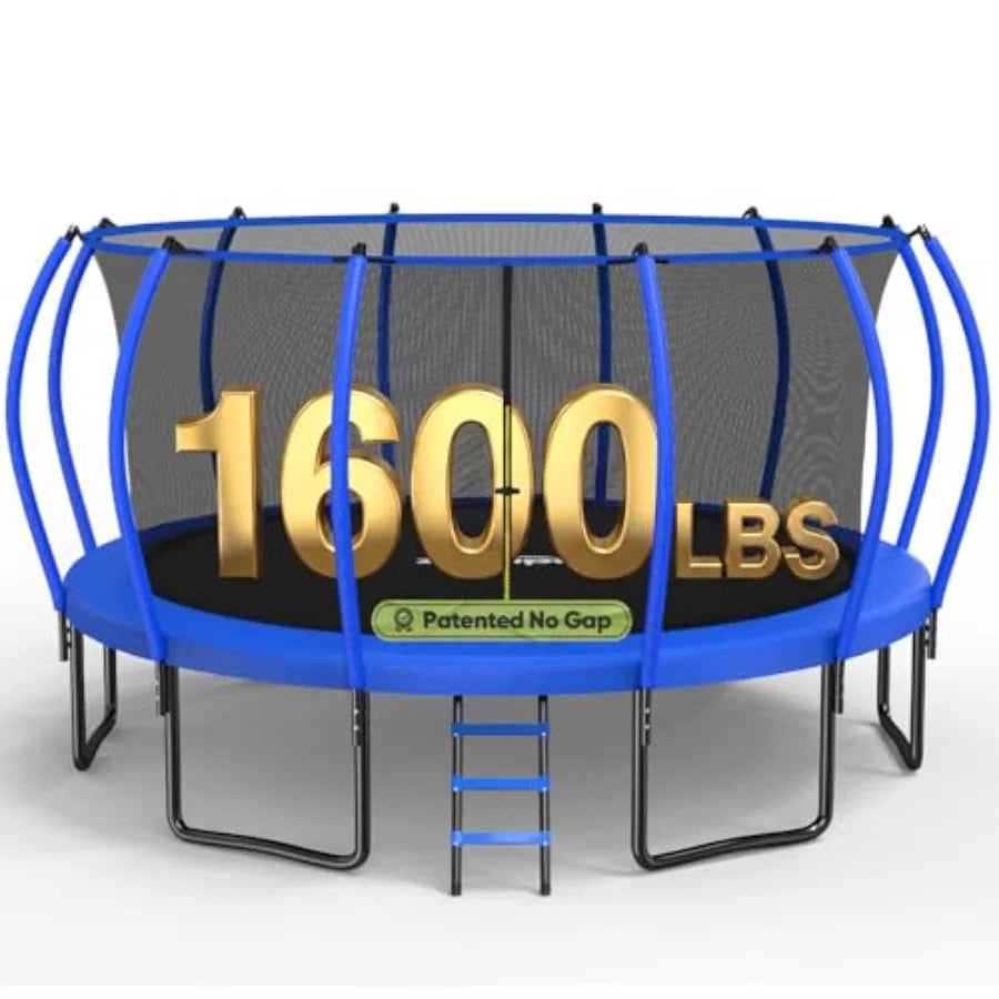 Outdoor Trampoline With Steel Frame And Safety Net 1600LBS Warranty