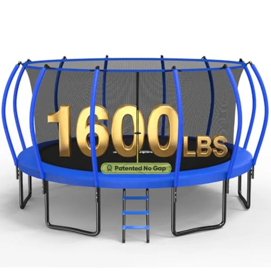 Outdoor Trampoline With Steel Frame And Safety Net 1600LBS Warranty