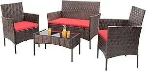Outdoor Patio Furniture Set Rattan Wicker For Garden