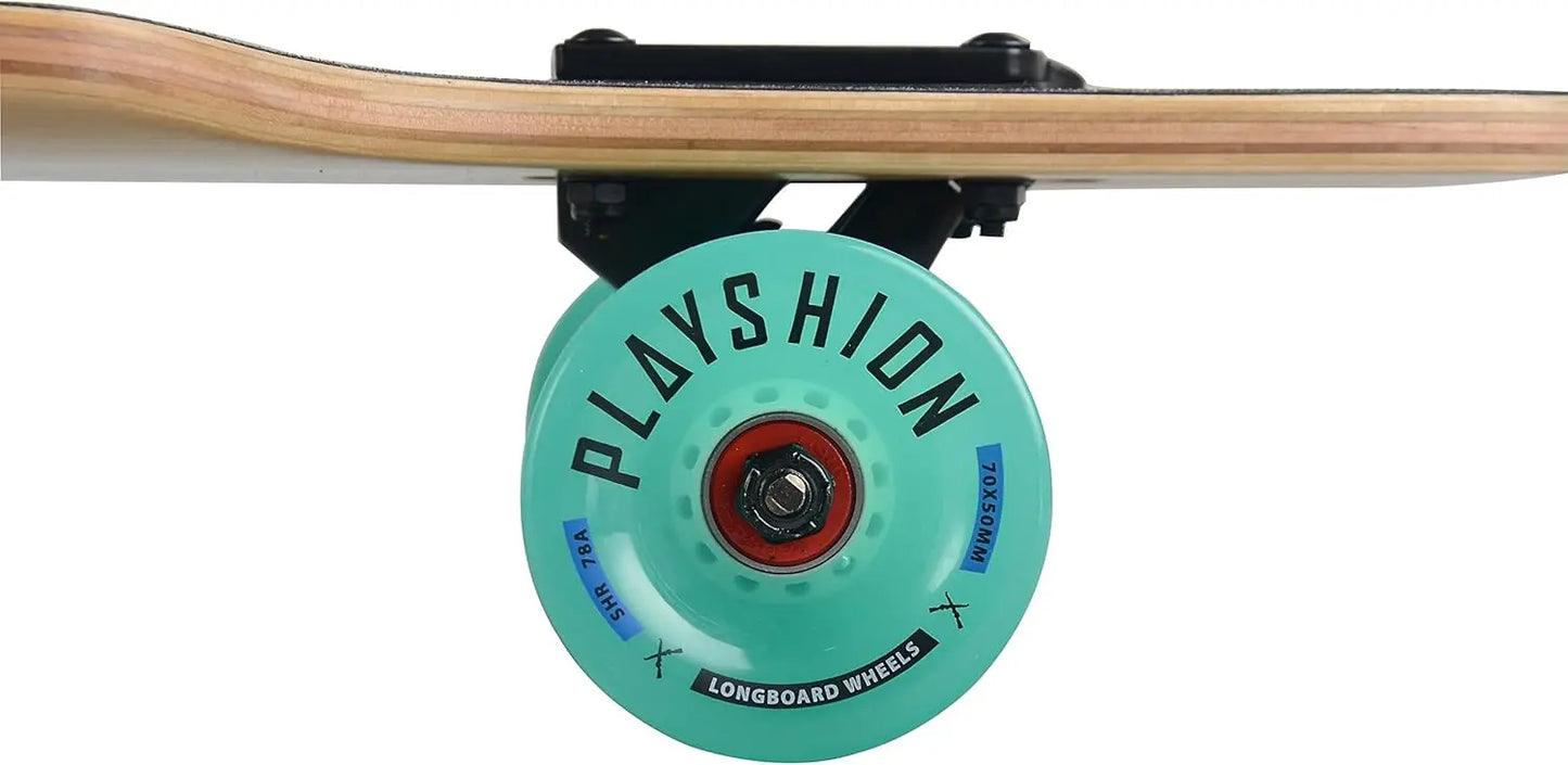 Drop Through Longboard Cruiser for Beginners 250 LBS Capacity
