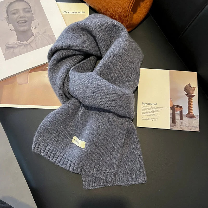 Women's Knitted Wool Scarf Winter Warm Shawl