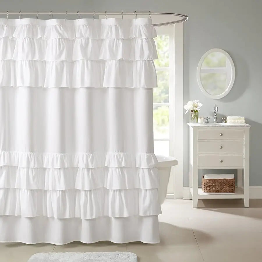 Grace Shower Curtain Cottage Top Solid Modern Bathroom Curtain