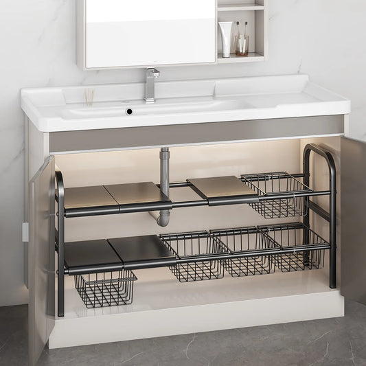 Hign-Concerned Multi-Use Kitchen and Under Sink Organizer Expandable Shelf Storage