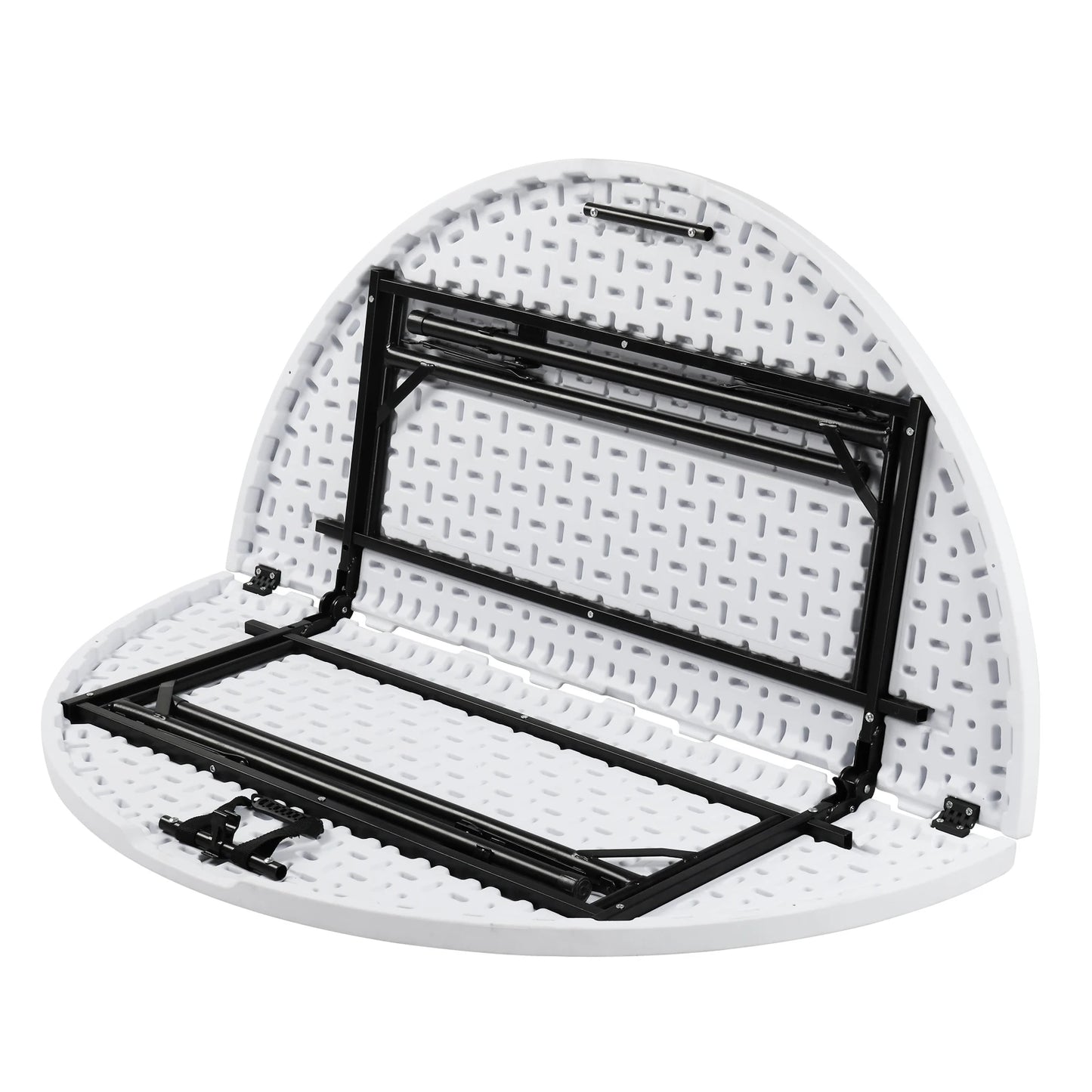 Hign-concerned Round Folding Outdoor Utility Table HDPE