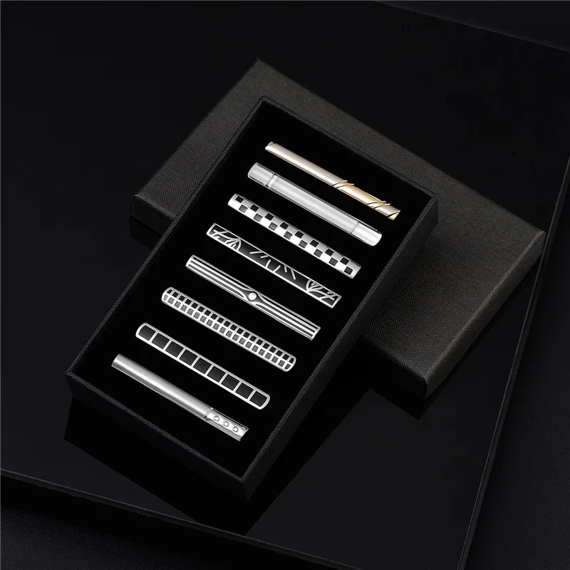 Tie Clips Set With Gift Box For Wedding Gifts Cufflinks