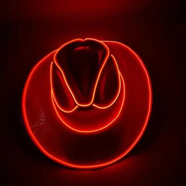 Pearlescent LED Cowboy Hat For Parties And Dancing