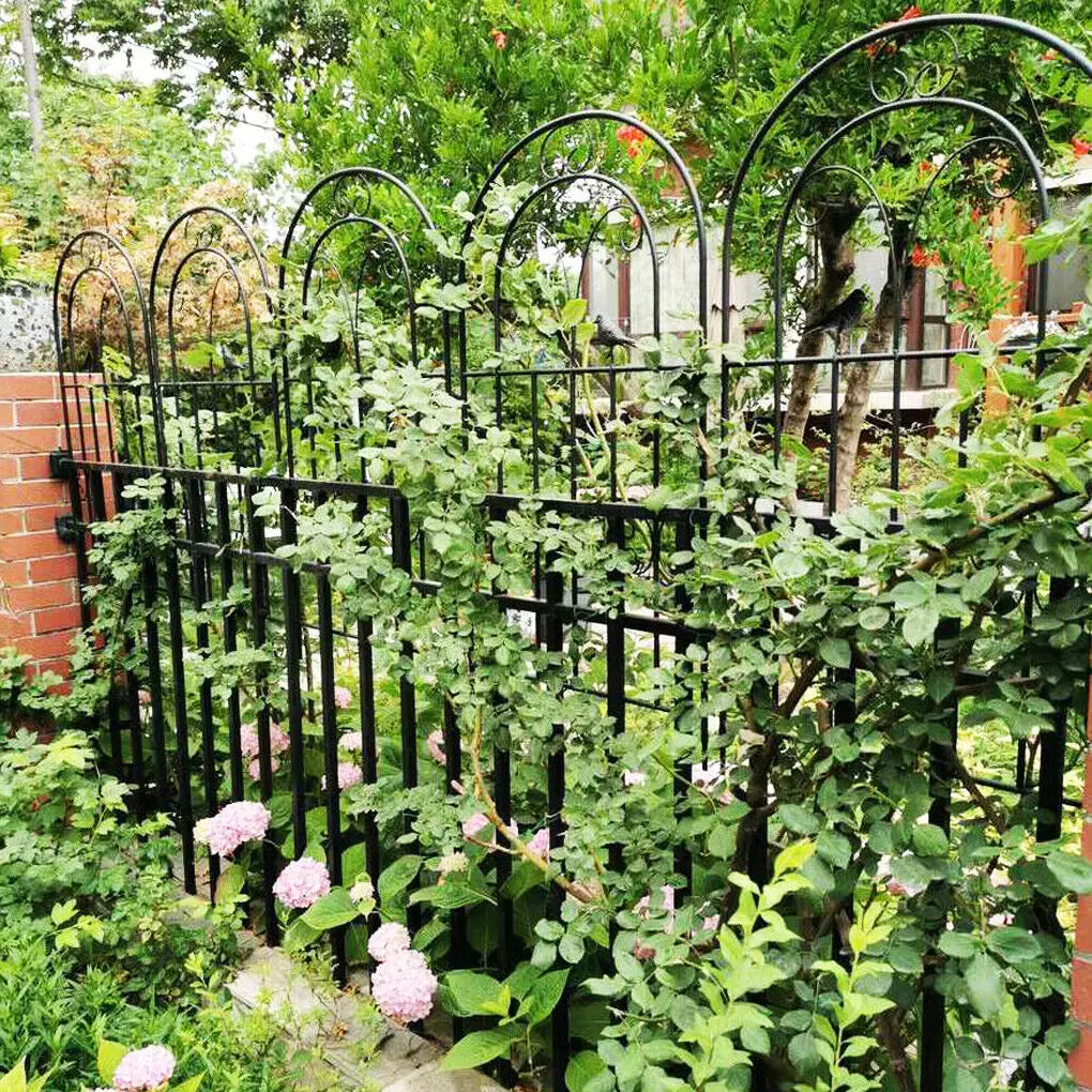 Metal Garden Trellis Fence Anti Rust Plant Support
