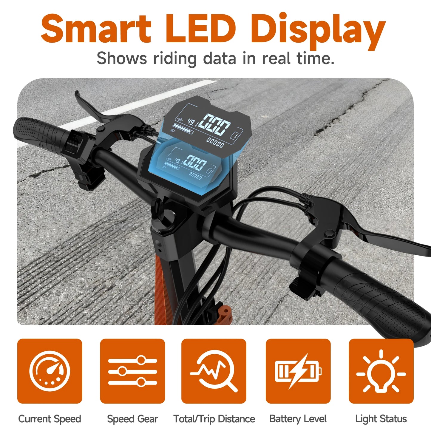 Ruitoo M4Max 1000W 48V Electric Scooter 50 55km Range