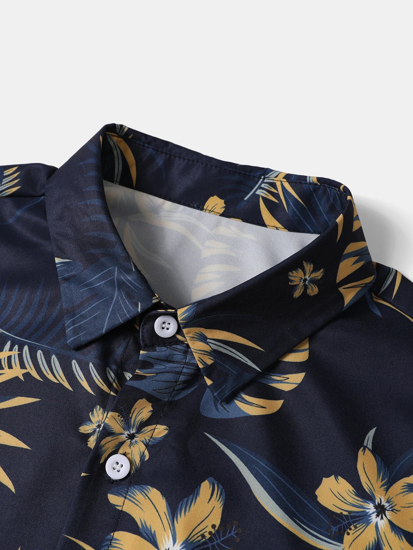 NONECN Men's Summer 2 Piece Printed Shirt And Shorts Set