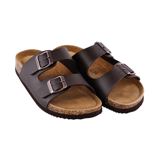 SUFU Leather Sandals Women Soft Footbed Casual Comfort
