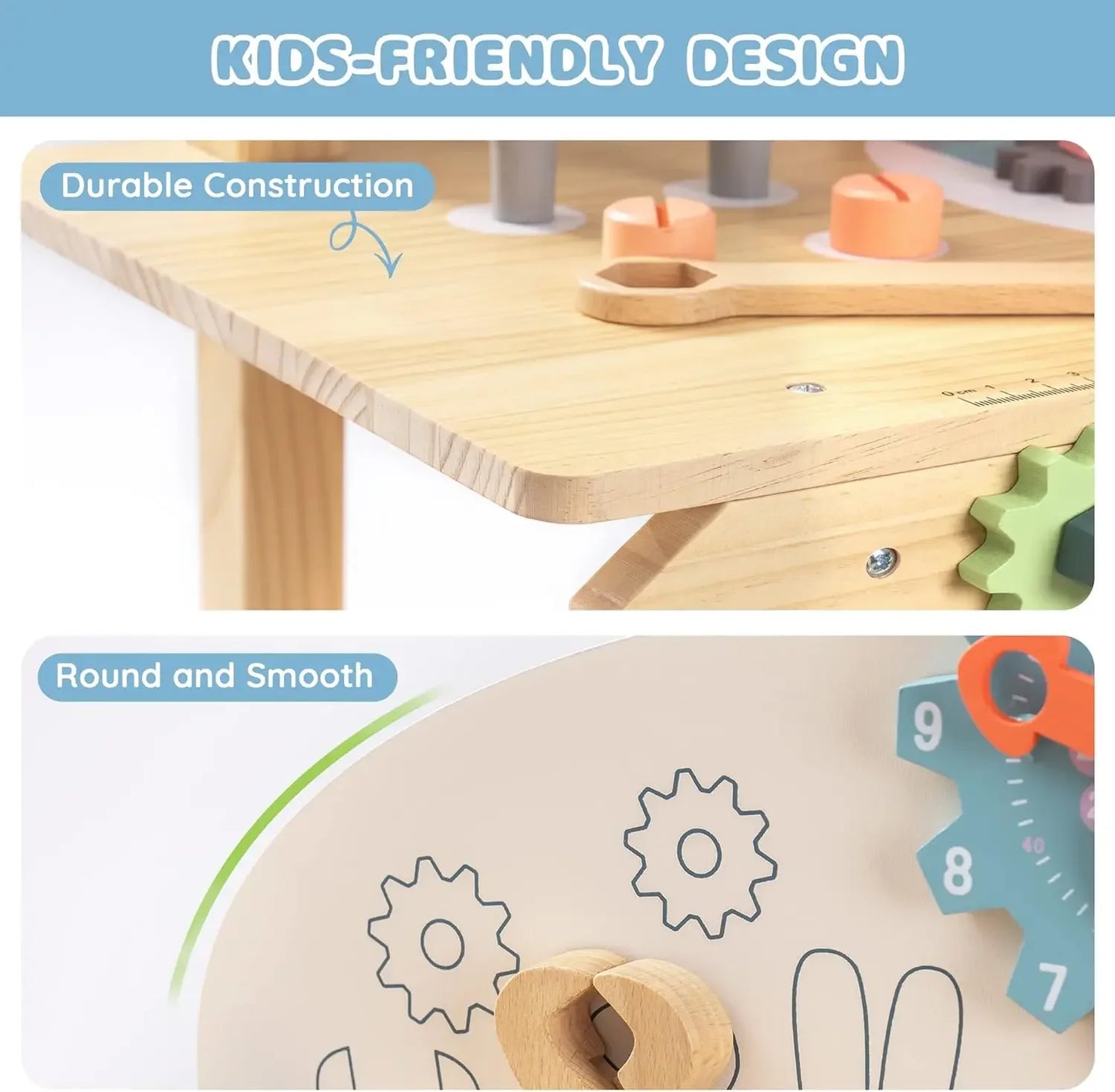 Robotime Robud Kids Tool Bench Set Wooden Workbench Toys