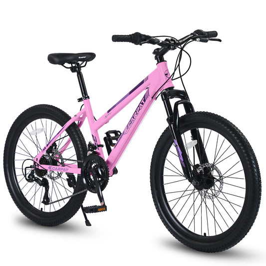 Ecarpat Women's Mountain Bike With Front Fork Suspension Disc Brakes