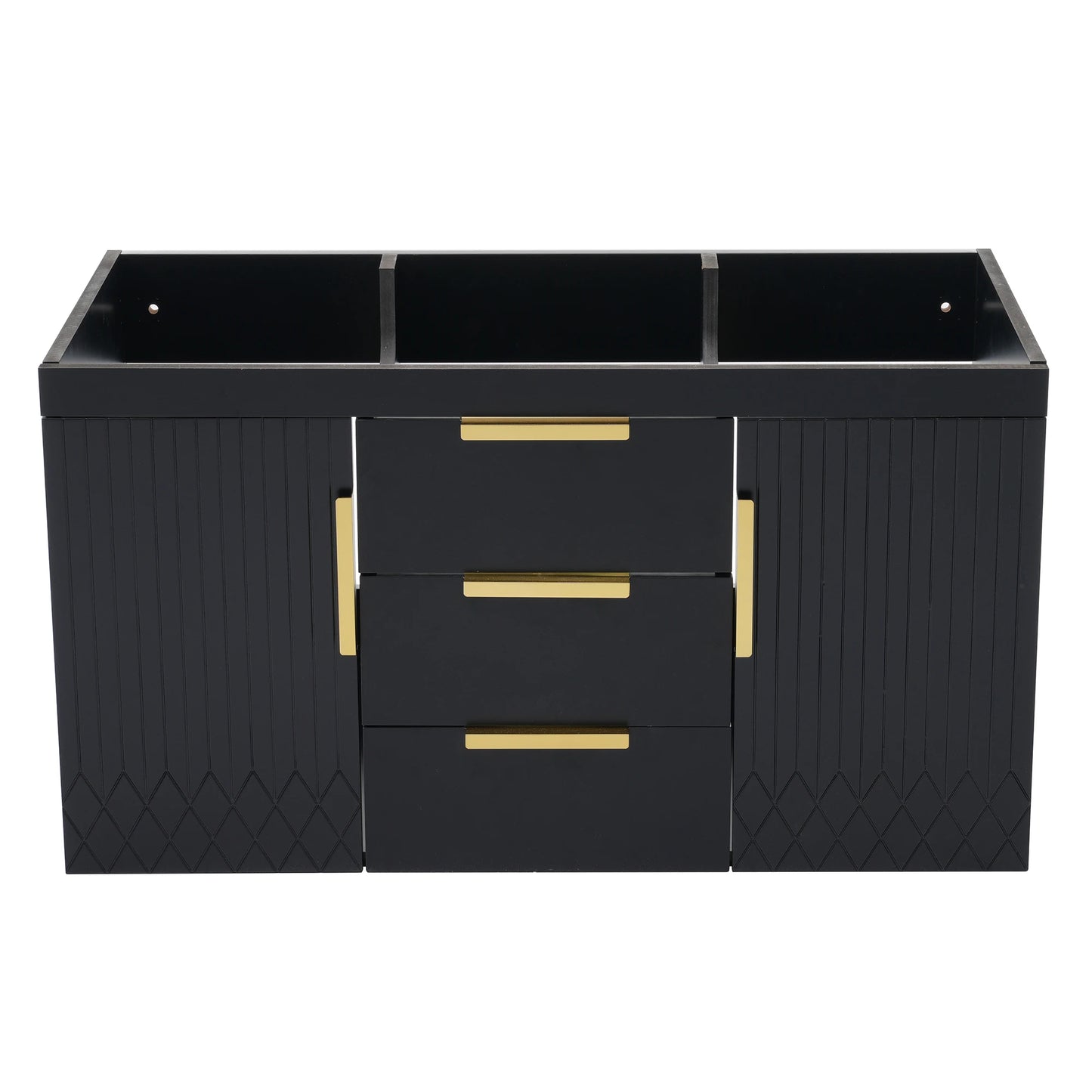 Wall Mounted Floating Bathroom Vanity Cabinet With 2 Drawers
