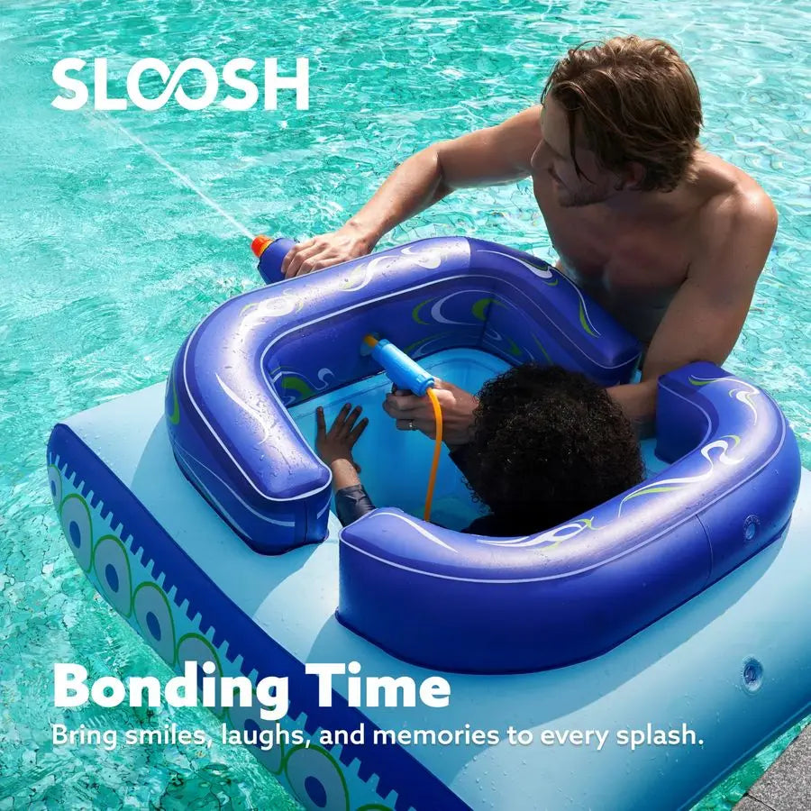 Inflatable Tank Pool Float With Water Gun