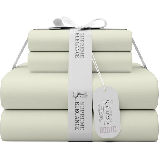 800 Thread Count Luxury Cotton Rich Sateen Sheets Set