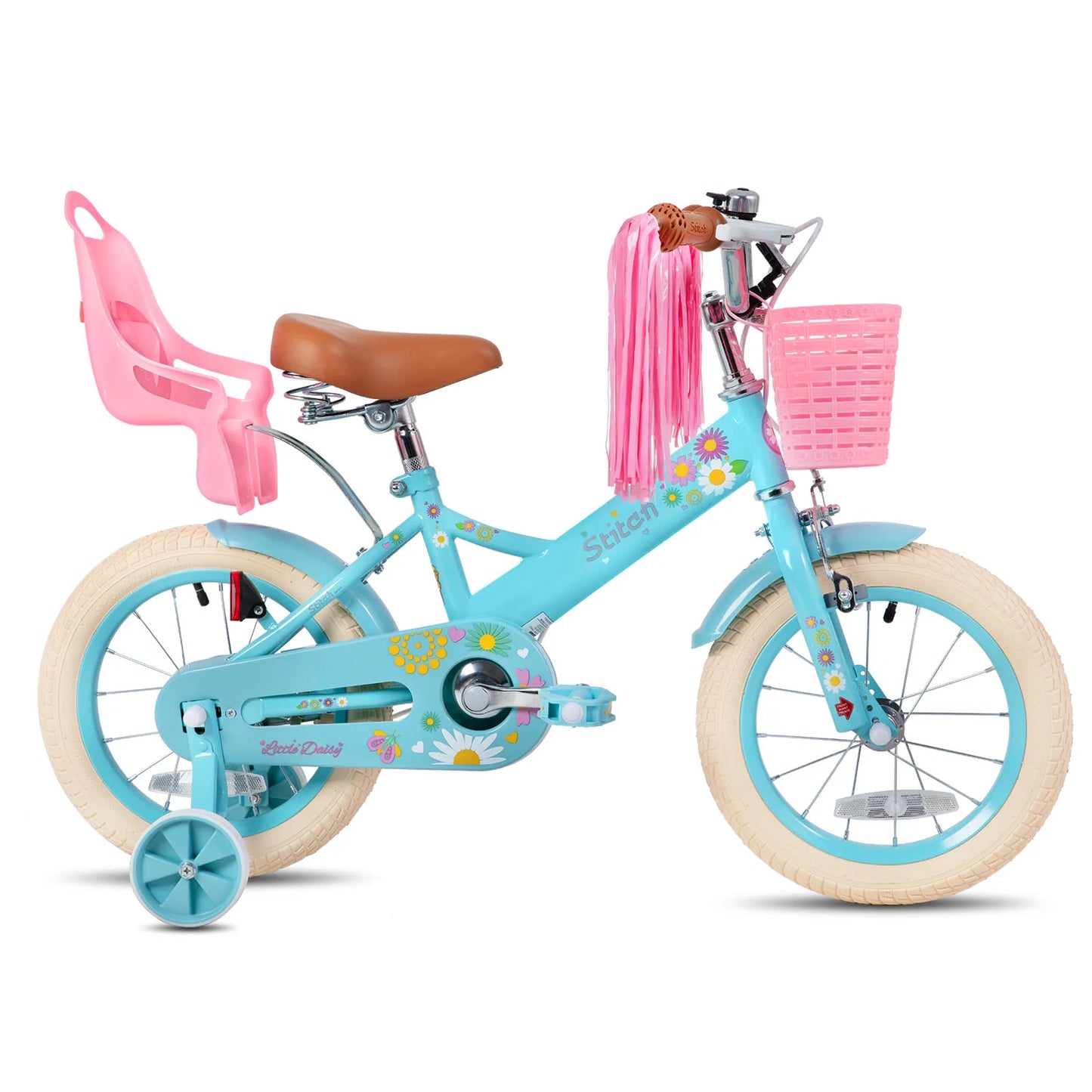 Joystar Kids Bike for Girls and Boys With Doll Bike Seat and Streamers