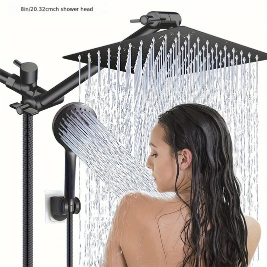 Rain Shower Head And Handheld Set With Three Modes